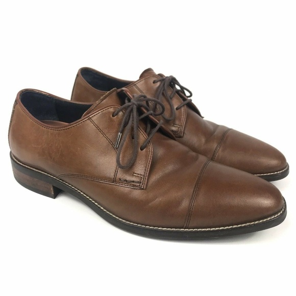 Grand.OS Lenox Hill Cap Toe Oxfords British Tan - Picture 1 of 8